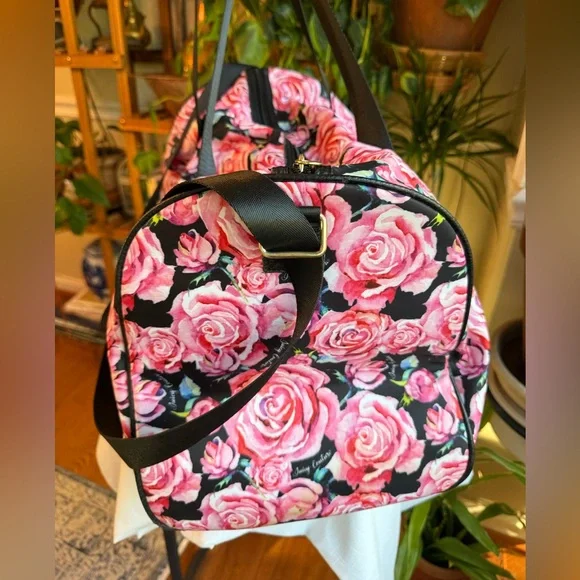 JUICY COUTURE BAG WEEKENDER‎ HAND BAG Pink with roses. - Picture 5 of 14